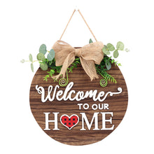 Load image into Gallery viewer, Interchangeable Wooden Door Hanger – Versatile Seasonal and Holiday Welcome Sign