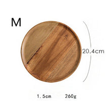 Load image into Gallery viewer, Round Wooden Tray