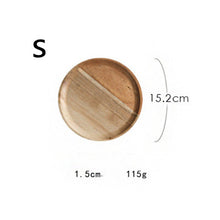 Load image into Gallery viewer, Round Wooden Tray