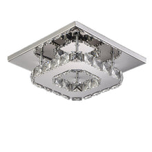 Load image into Gallery viewer, Creative Stainless Steel Crystal Ring Chandelier – Modern Luxury Lighting for Home and Office