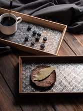 Load image into Gallery viewer, Household Wooden Glass Tray – Elegant and Versatile Serving and Decorative Tray