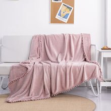 Load image into Gallery viewer, Tassel Ball Sofa Blanket