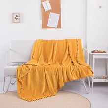 Load image into Gallery viewer, Tassel Ball Sofa Blanket