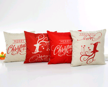 Load image into Gallery viewer, Merry Christmas Throw Pillow Covers – Festive Decorative Pillowcases for Holiday Home Décor
