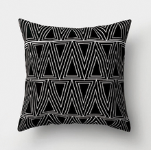 Load image into Gallery viewer, Simple Black And White Throw Pillow Cover