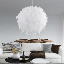 Load image into Gallery viewer, Round Feather Chandelier