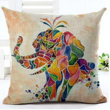 Load image into Gallery viewer, Elephant Series Throw Pillow Covers – Charming and Vibrant Decorative Pillow Covers for Home Décor