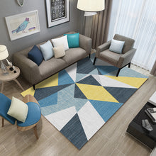 Load image into Gallery viewer, Geometric Coffee Table Cloakroom Carpet – Modern Decorative Area Rug for Home and Office