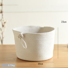 Load image into Gallery viewer, Handcrafted Cotton Thread Storage Basket – Stylish and Versatile Organizer for Home and Office