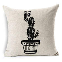 Load image into Gallery viewer, Elegant Black and White Throw Pillowcase – Modern Decorative Pillow Cover for Stylish Home Décor