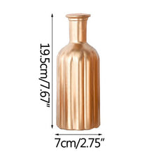 Load image into Gallery viewer, Elegant Golden Glass Vase – Stylish and Modern Decorative Vase for Home and Events