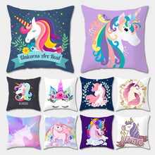 Load image into Gallery viewer, Unicorn Cushion Pillow Cover