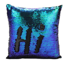 Load image into Gallery viewer, Mermaid Sequined Pillowcase – Sparkling Reversible Sequin Pillow Cover for Home Décor