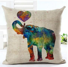 Load image into Gallery viewer, Elephant Series Throw Pillow Covers – Charming and Vibrant Decorative Pillow Covers for Home Décor
