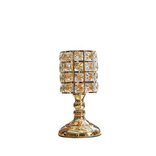 Load image into Gallery viewer, Elegant Golden Goblet Candle Holder – Luxurious Decorative Accent for Home and Events