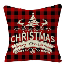 Load image into Gallery viewer, Christmas Printed Throw Pillow Car Sofa Cushion Cover Linen