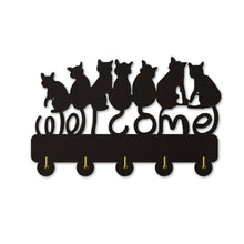 Load image into Gallery viewer, Charming Black Cat Coat Hook – Decorative and Functional Wall Mount Hanger
