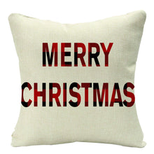 Load image into Gallery viewer, Christmas Printed Throw Pillow Car Sofa Cushion Cover Linen