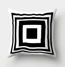Load image into Gallery viewer, Simple Black And White Throw Pillow Cover