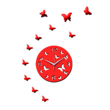 Load image into Gallery viewer, Golden Acrylic Mirror Wall Clock – Stylish and Modern Decorative Timepiece for Home and Office