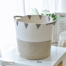 Load image into Gallery viewer, Handcrafted Cotton Thread Storage Basket – Stylish and Versatile Organizer for Home and Office
