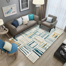 Load image into Gallery viewer, Geometric Coffee Table Cloakroom Carpet – Modern Decorative Area Rug for Home and Office