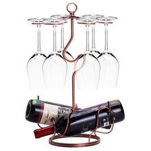 Load image into Gallery viewer, Elegant Hanging Wine Glass Rack – Space-Saving and Stylish Wine Glass Storage Solution