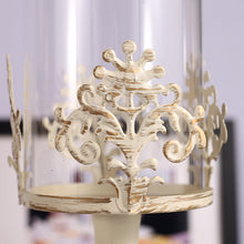 Load image into Gallery viewer, Carved Glass Birdcage Candle Holder – Elegant Decorative Lantern for Home Décor