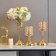 Load image into Gallery viewer, Elegant Golden Goblet Candle Holder – Luxurious Decorative Accent for Home and Events
