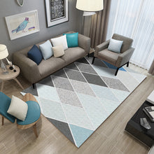 Load image into Gallery viewer, Geometric Coffee Table Cloakroom Carpet – Modern Decorative Area Rug for Home and Office