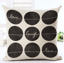 Load image into Gallery viewer, Elegant Black and White Throw Pillowcase – Modern Decorative Pillow Cover for Stylish Home Décor