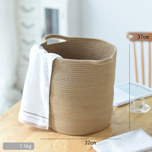 Load image into Gallery viewer, Handcrafted Cotton Thread Storage Basket – Stylish and Versatile Organizer for Home and Office