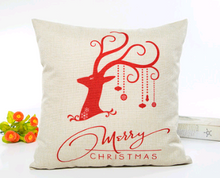 Load image into Gallery viewer, Merry Christmas Throw Pillow Covers – Festive Decorative Pillowcases for Holiday Home Décor