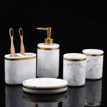 Load image into Gallery viewer, Luxurious Marble Bathroom Amenities Kit – Complete Set for a Modern and Elegant Bathroom