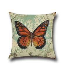 Load image into Gallery viewer, Butterfly Cotton Pillowcase – Elegant and Soft Decorative Pillow Cover for Home Décor