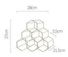 Load image into Gallery viewer, Modern Geometric Wine Rack – Stylish and Functional Wine Storage for Home and Kitchen