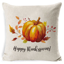 Load image into Gallery viewer, Thanksgiving pumpkin sofa pillow
