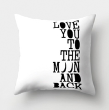 Load image into Gallery viewer, Simple Black And White Throw Pillow Cover