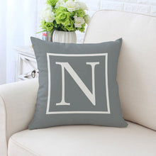 Load image into Gallery viewer, Alphabet Single-Sided Printed Pillowcase – Stylish and Fun Decorative Pillow Cover for Home Décor