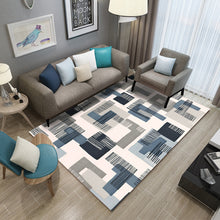 Load image into Gallery viewer, Geometric Coffee Table Cloakroom Carpet – Modern Decorative Area Rug for Home and Office