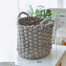 Load image into Gallery viewer, Handcrafted Cotton Thread Storage Basket – Stylish and Versatile Organizer for Home and Office