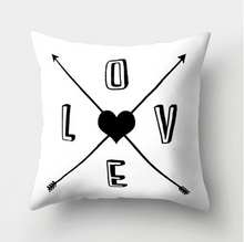Load image into Gallery viewer, Simple Black And White Throw Pillow Cover