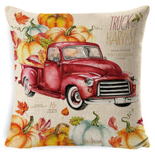 Load image into Gallery viewer, Thanksgiving pumpkin sofa pillow