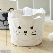 Load image into Gallery viewer, Handcrafted Cotton Thread Storage Basket – Stylish and Versatile Organizer for Home and Office