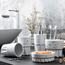 Load image into Gallery viewer, Simple Style Marble Ceramic Bathroom Set