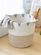 Load image into Gallery viewer, Handcrafted Cotton Thread Storage Basket – Stylish and Versatile Organizer for Home and Office