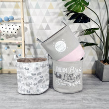 Load image into Gallery viewer, Elephant Pattern Children's Storage Basket – Cute and Functional Toy Organizer for Kids' Rooms