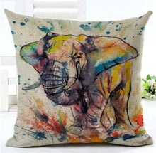 Load image into Gallery viewer, Elephant Series Throw Pillow Covers – Charming and Vibrant Decorative Pillow Covers for Home Décor