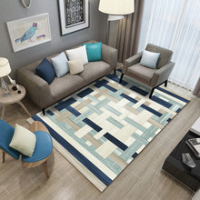Load image into Gallery viewer, Geometric Coffee Table Cloakroom Carpet – Modern Decorative Area Rug for Home and Office