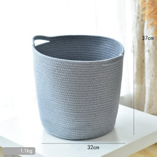 Load image into Gallery viewer, Handcrafted Cotton Thread Storage Basket – Stylish and Versatile Organizer for Home and Office